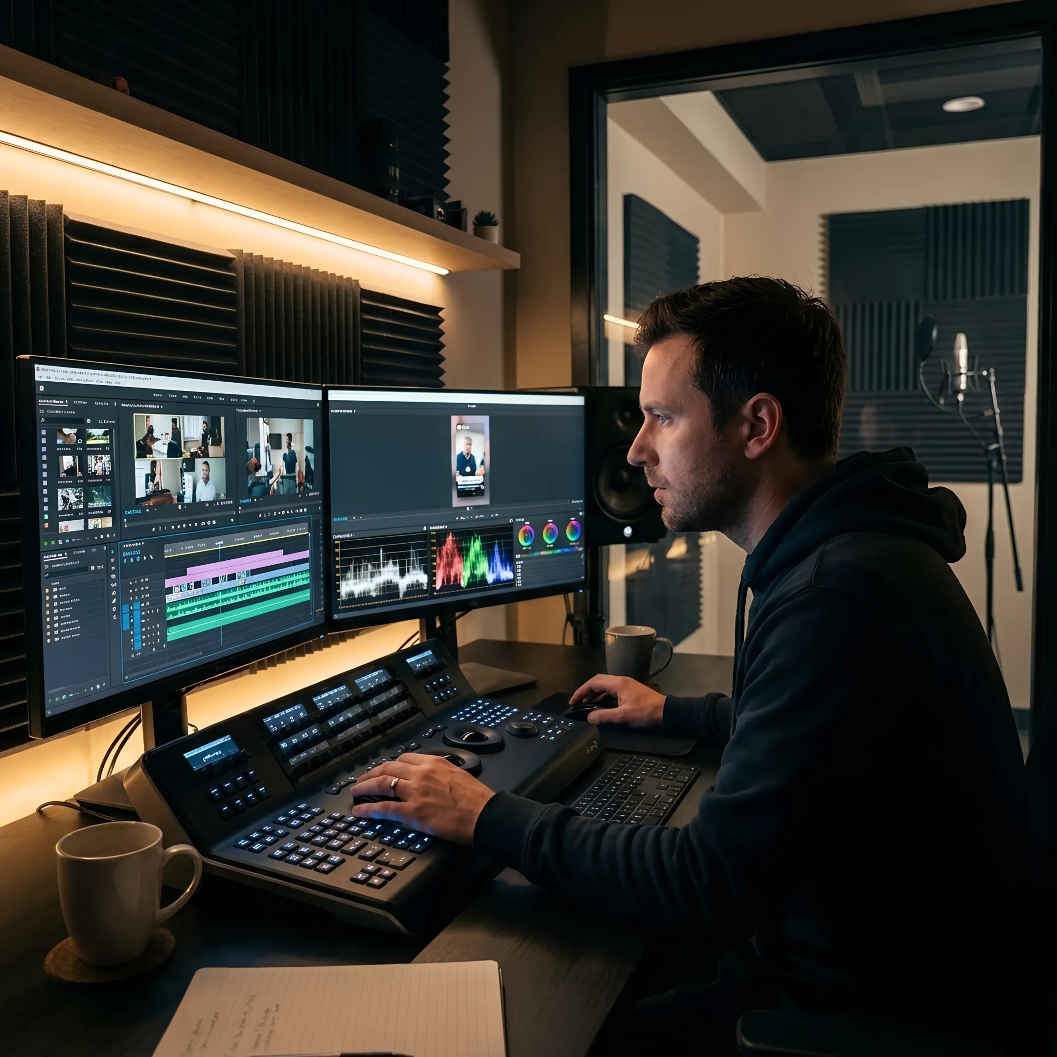 Video editor refining a multi-camera project