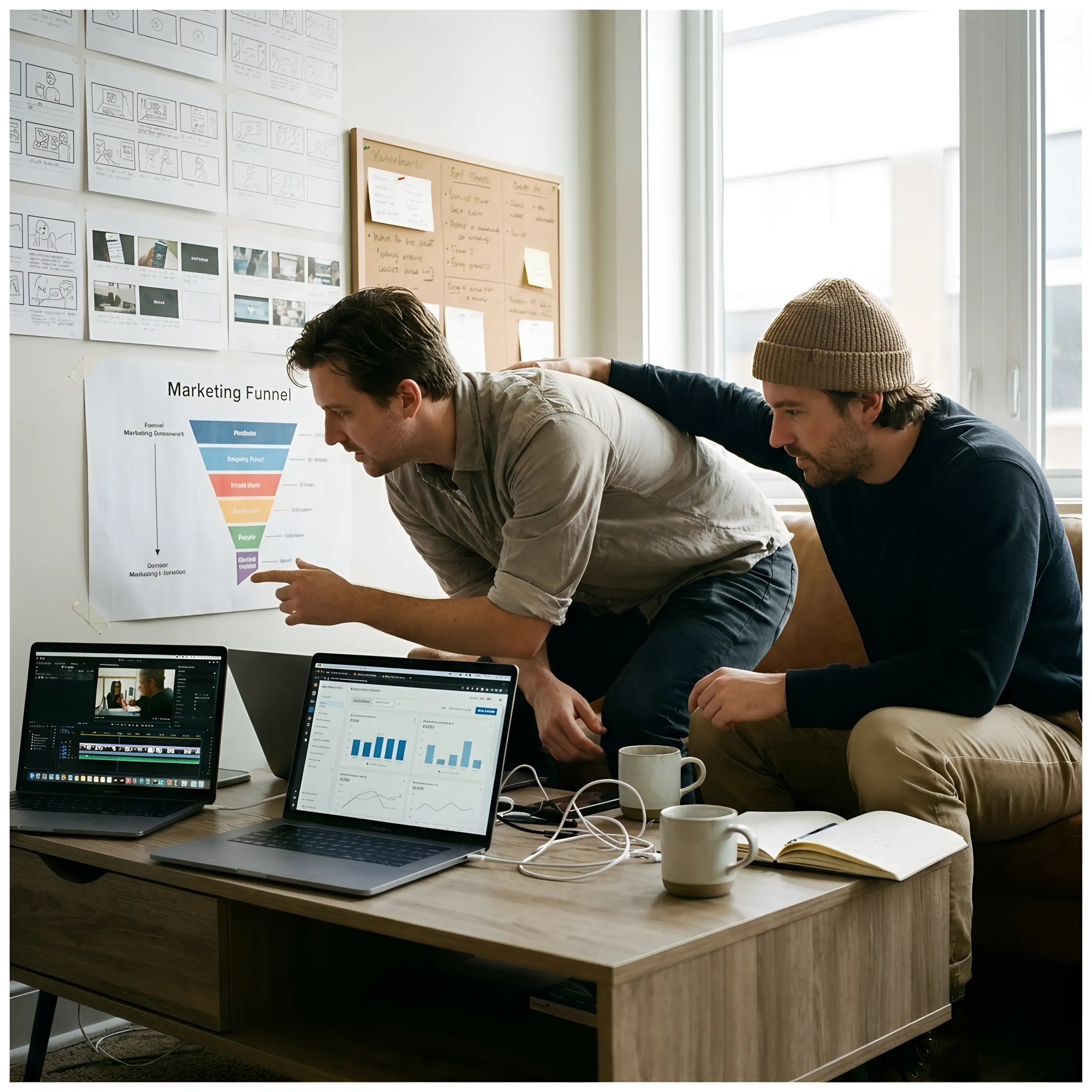 Team planning a paid advertising strategy