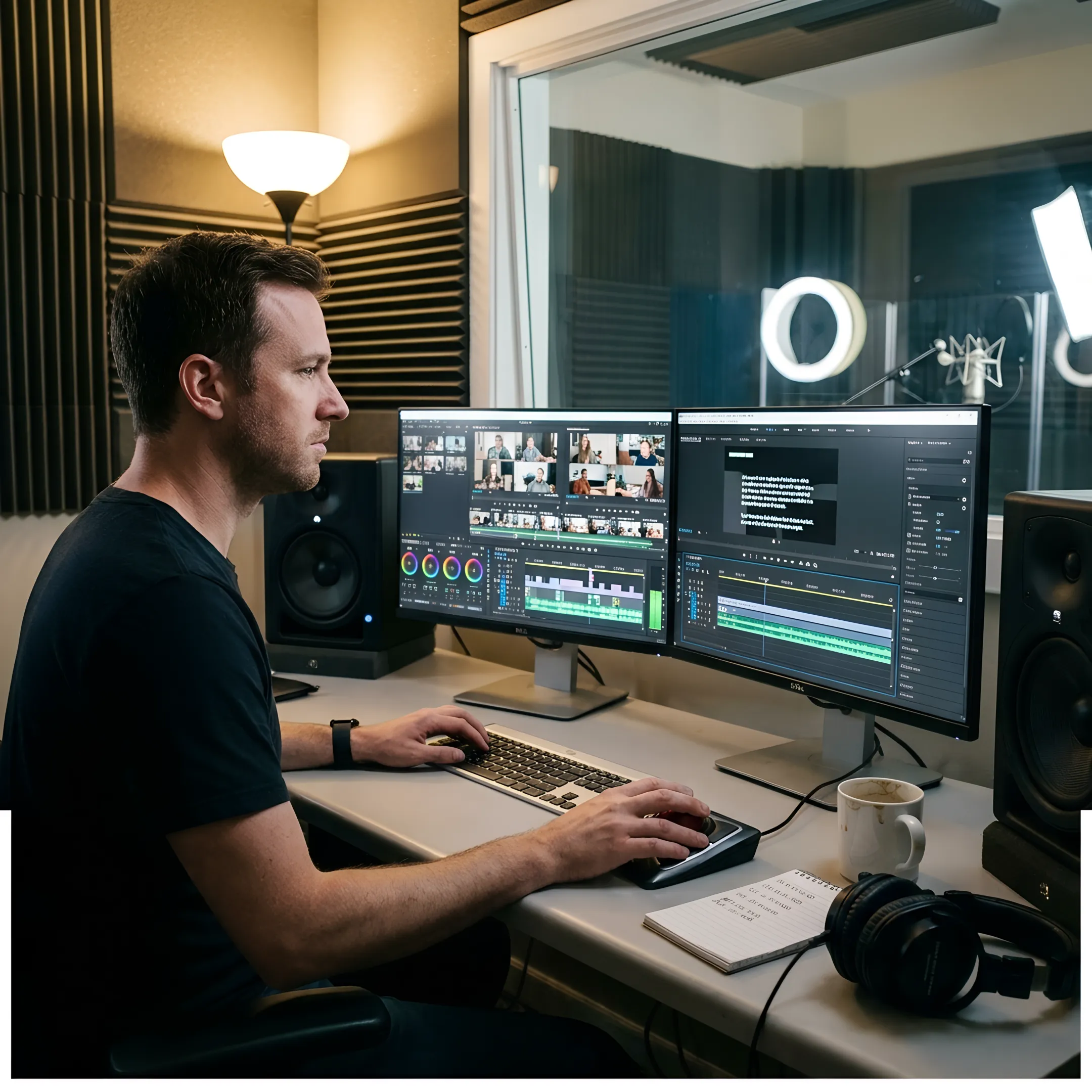 Editor refining a multi-camera video project