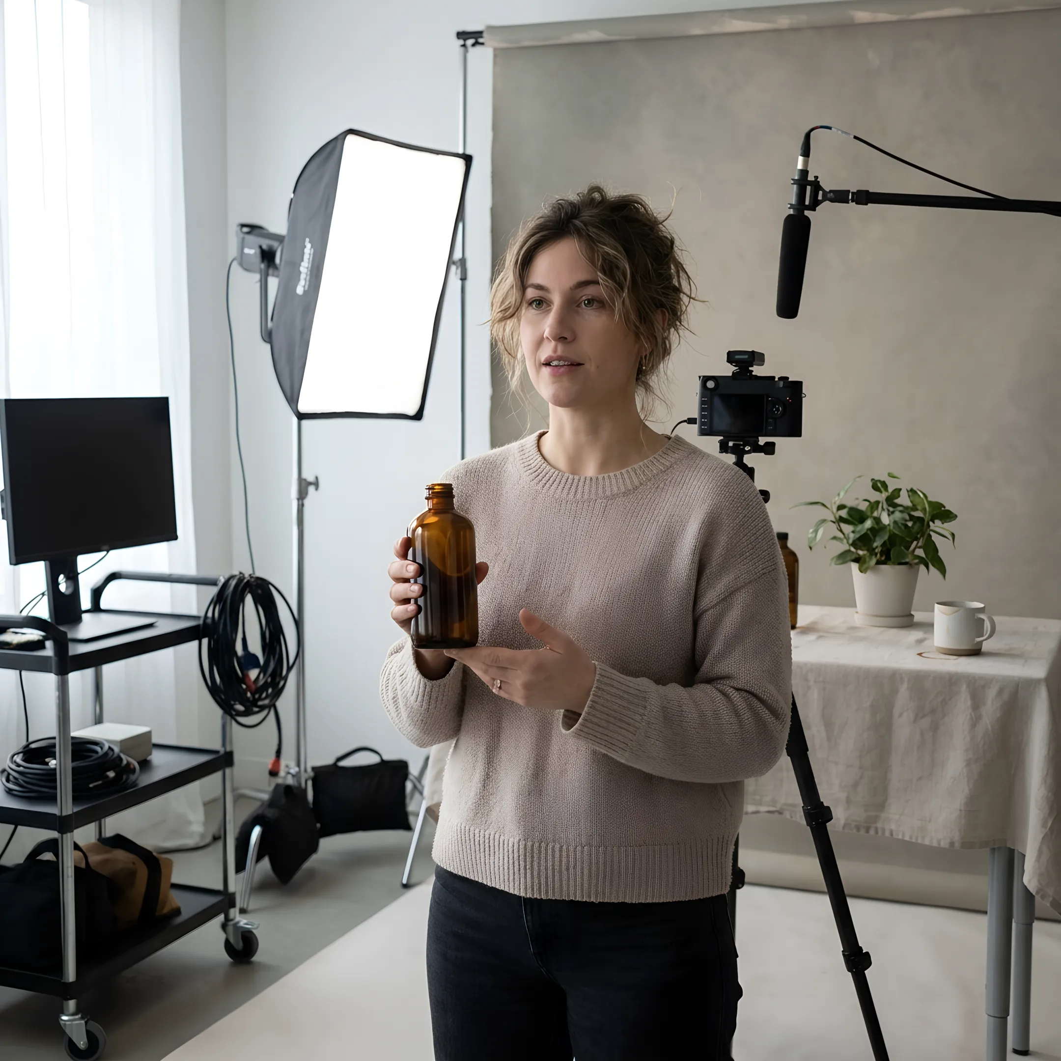 Creator filming lifestyle product content