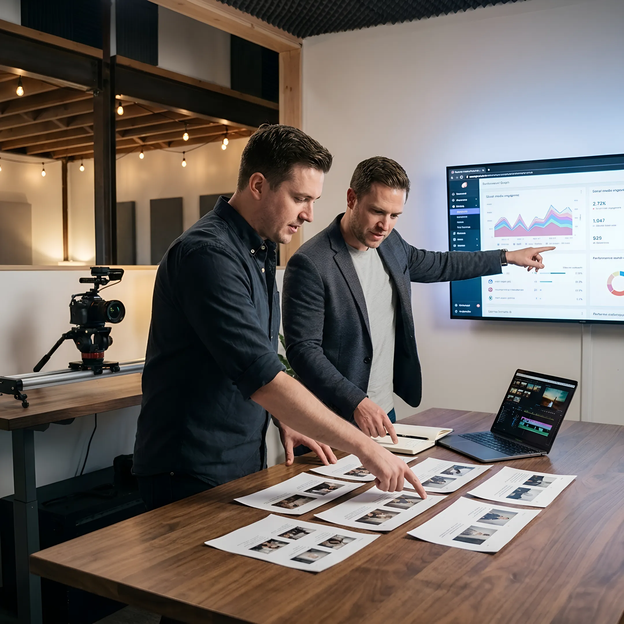 Producer planning an Instagram content campaign