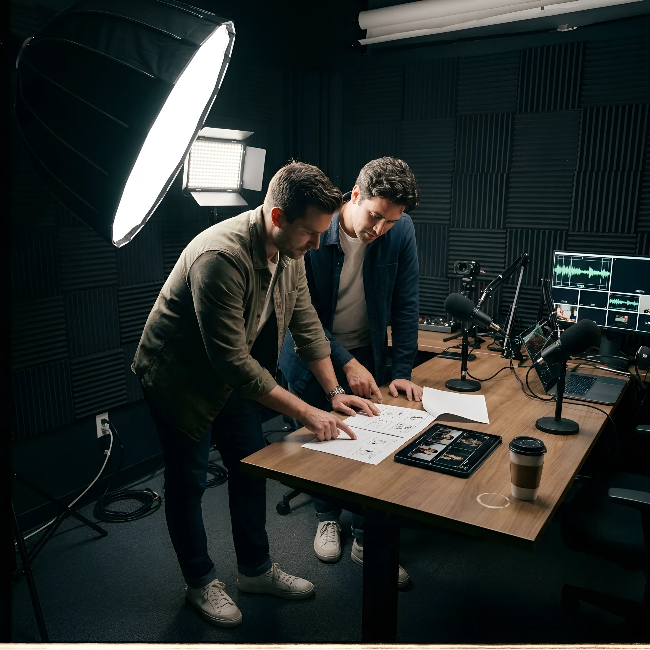 Producer and creator developing branded video content