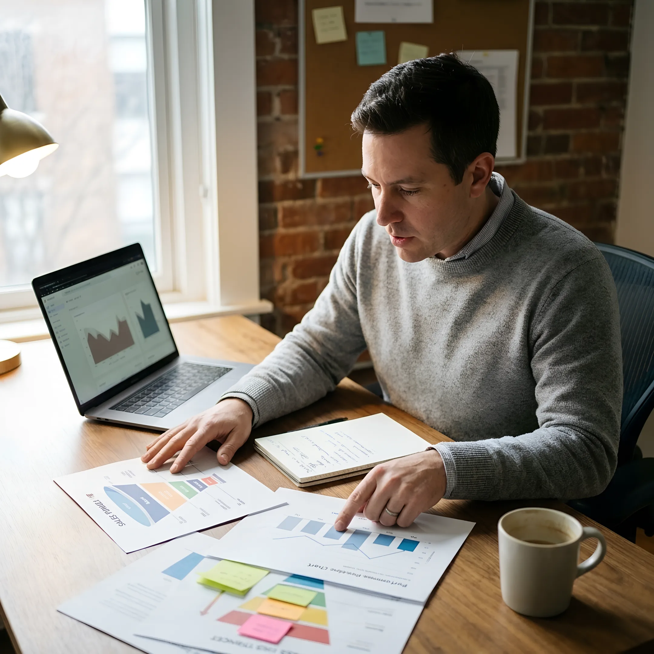 Marketer planning an integrated campaign