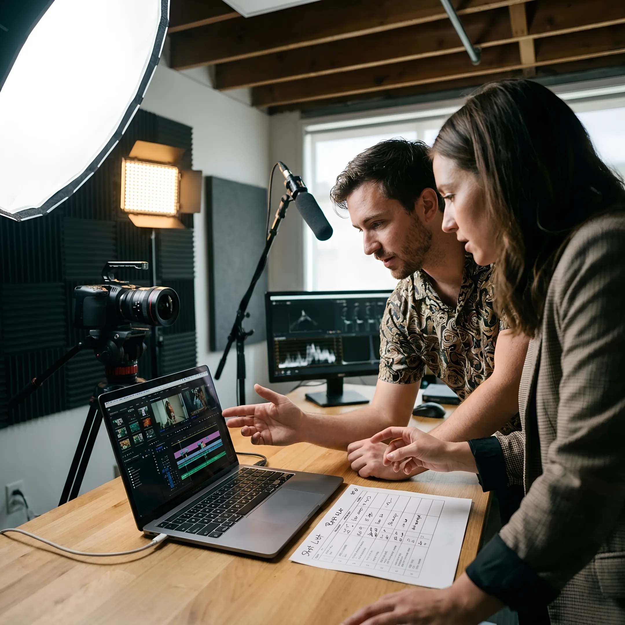 Producer planning a short-form video campaign
