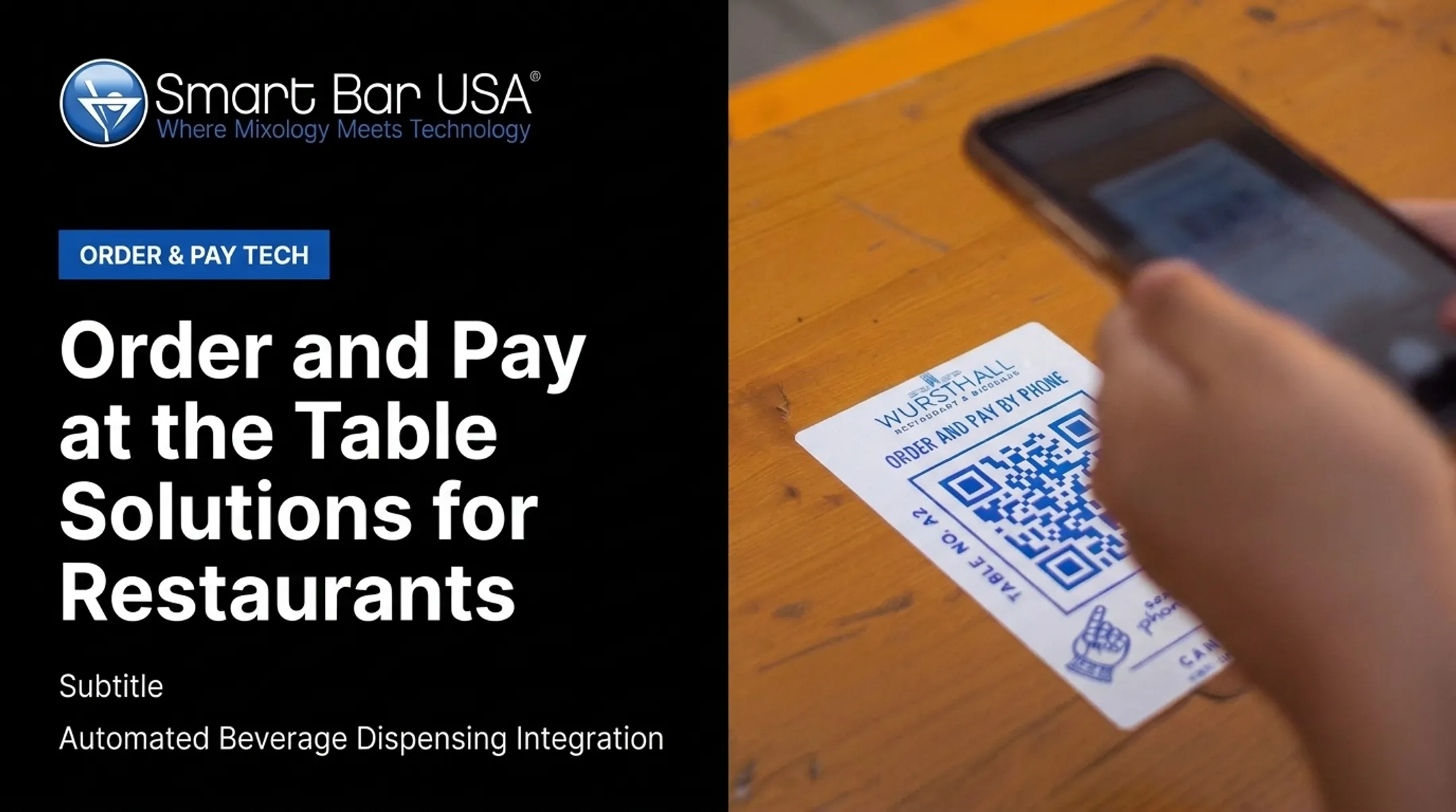 Order and Pay at the Table Solutions for Restaurants