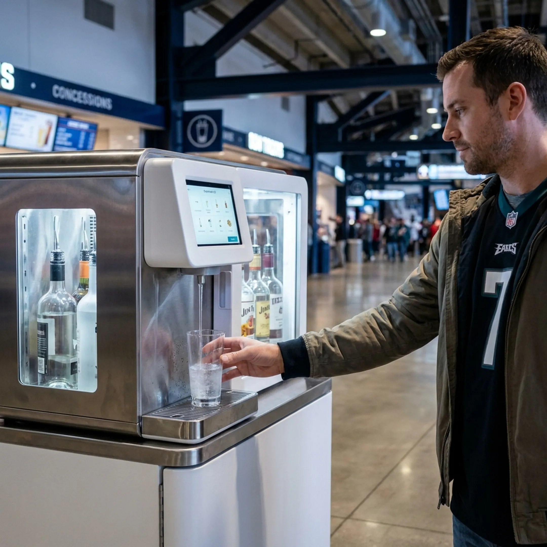 Stadium cocktail service