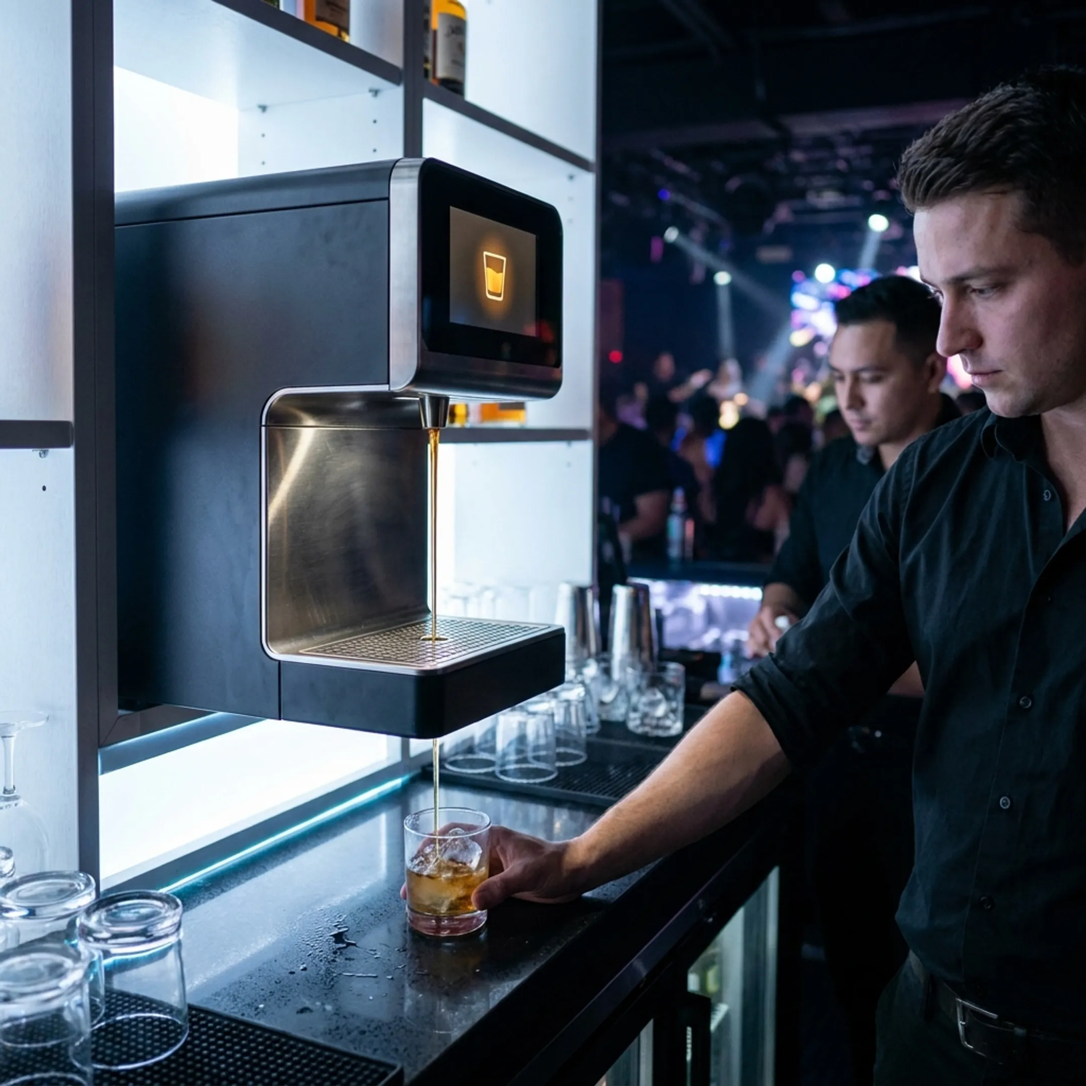 Bar and nightclub beverage service