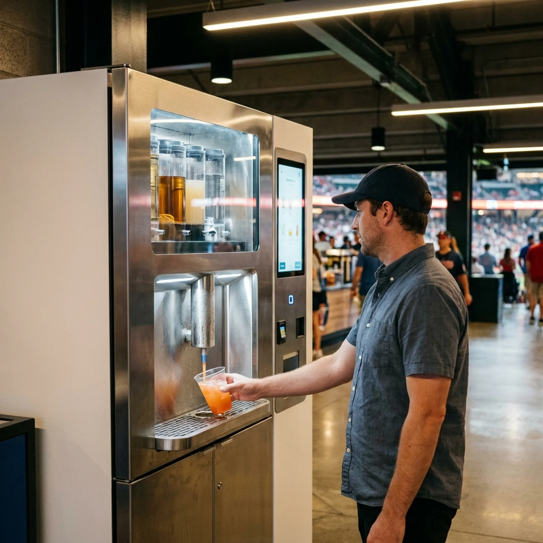 Stadium beverage service