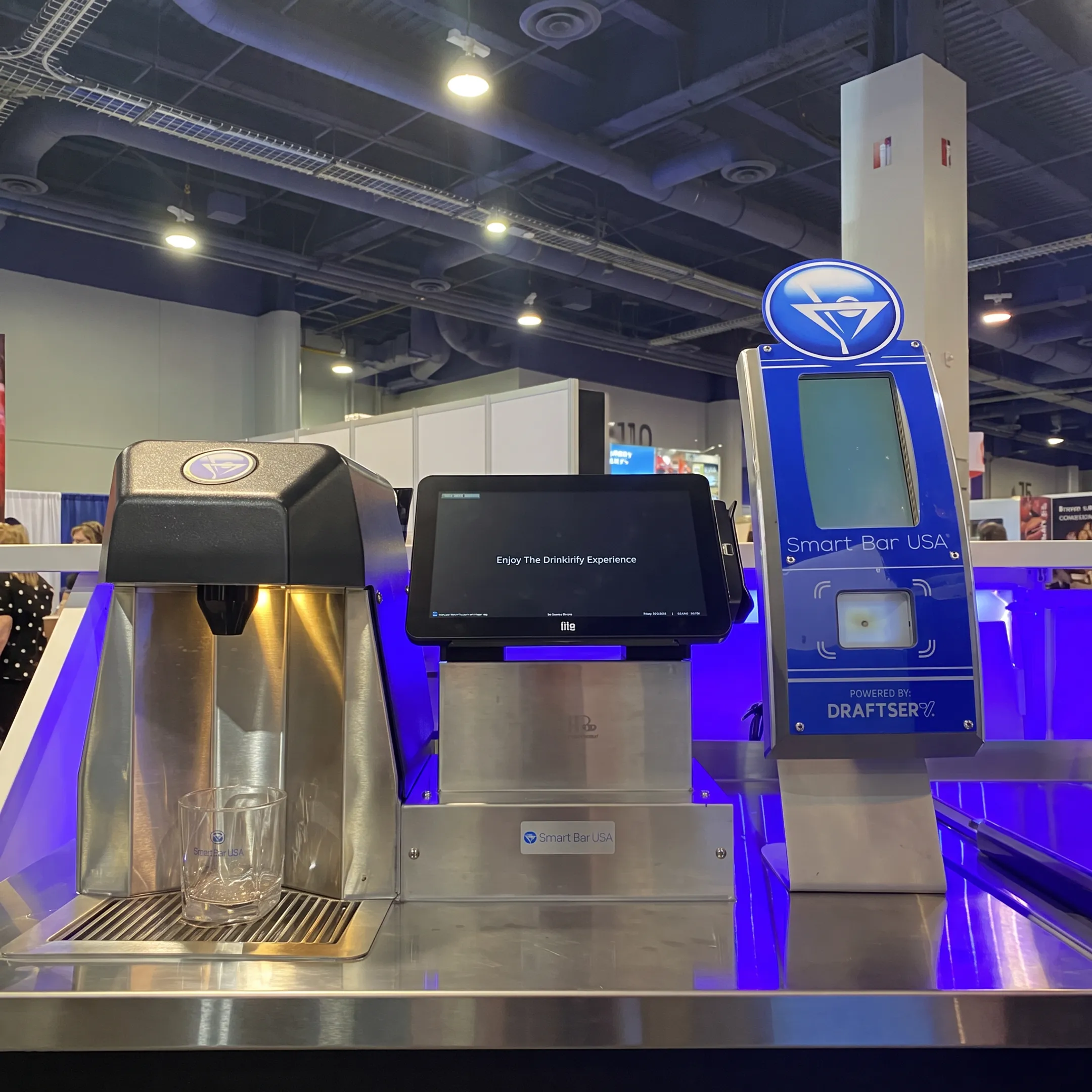 Restaurant guest using a self-ordering kiosk