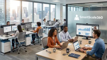 SmartScale360 offshore staffing team supporting U.S. small business clients remotely