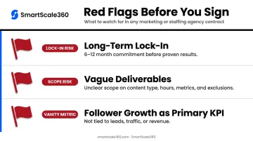 Four red flag warning signs to identify before signing social media management contract