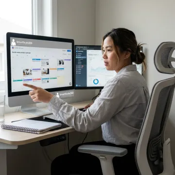 Remote marketing specialist managing social media campaigns