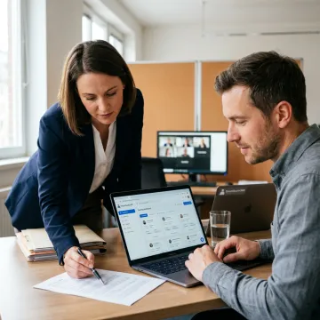 Remote staffing team coordinating contract IT support
