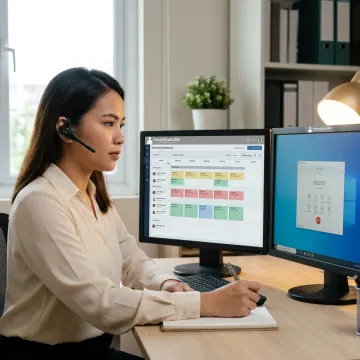 Healthcare virtual assistant supporting medical office operations