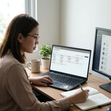 Recruiter reviewing caregiver candidate pipeline
