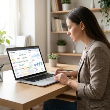 Remote marketing assistant planning digital campaigns