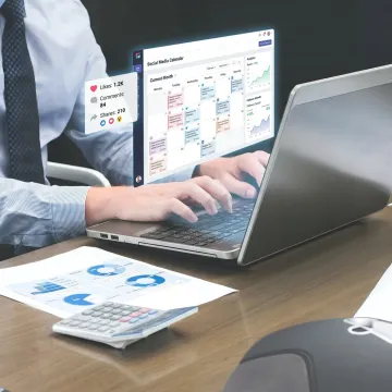 Virtual assistant managing social media content