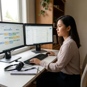 Virtual assistant managing appointment setting workflow