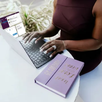 Remote executive assistant managing Slack workflows