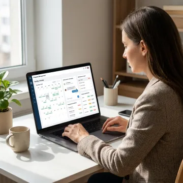 Remote property management assistant coordinating tasks