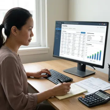 Offshore bookkeeper supporting a US small business