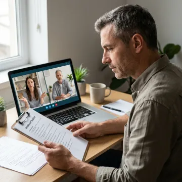 Business owner onboarding virtual assistant and bookkeeper