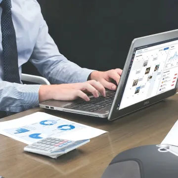 Social media content marketing specialist managing posts