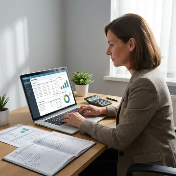 Property management accounting support dashboard