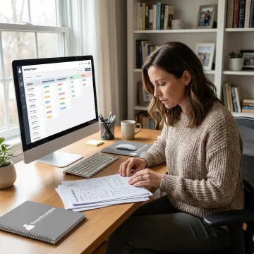 Remote recruiter managing caregiver hiring pipeline
