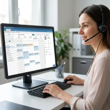 Dental virtual receptionist answering patient calls