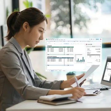 Accounting virtual assistant supporting a small business owner