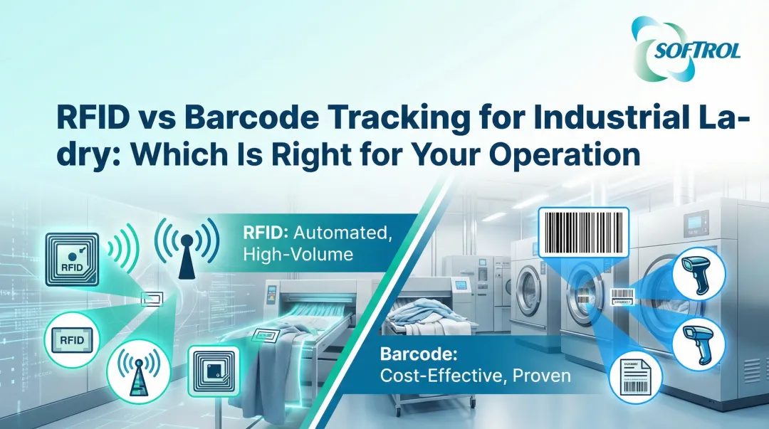 Cover image for RFID vs Barcode Tracking for Industrial Laundry: Which Is Right for Your Operation