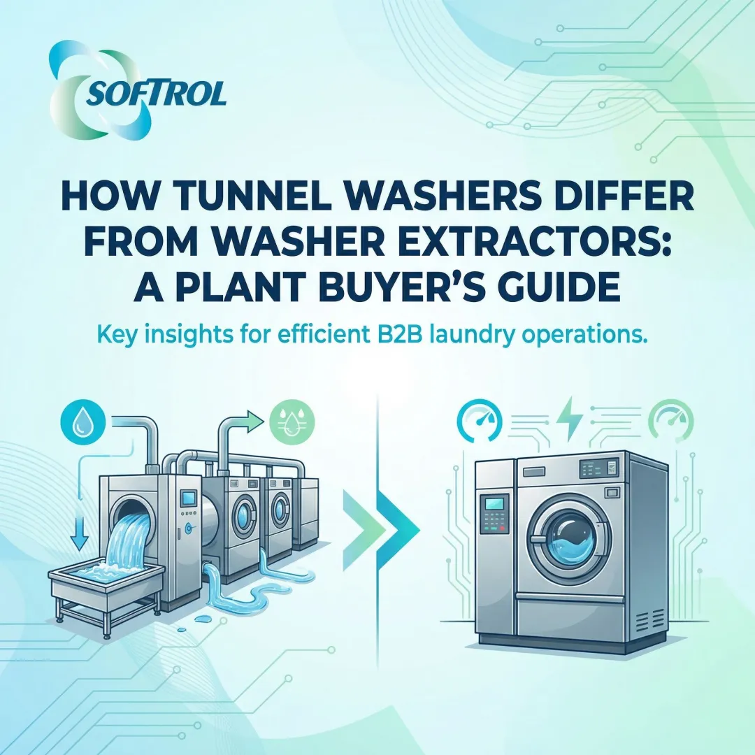 How Tunnel Washers Differ from Washer Extractors: A Plant Buyer's Guide