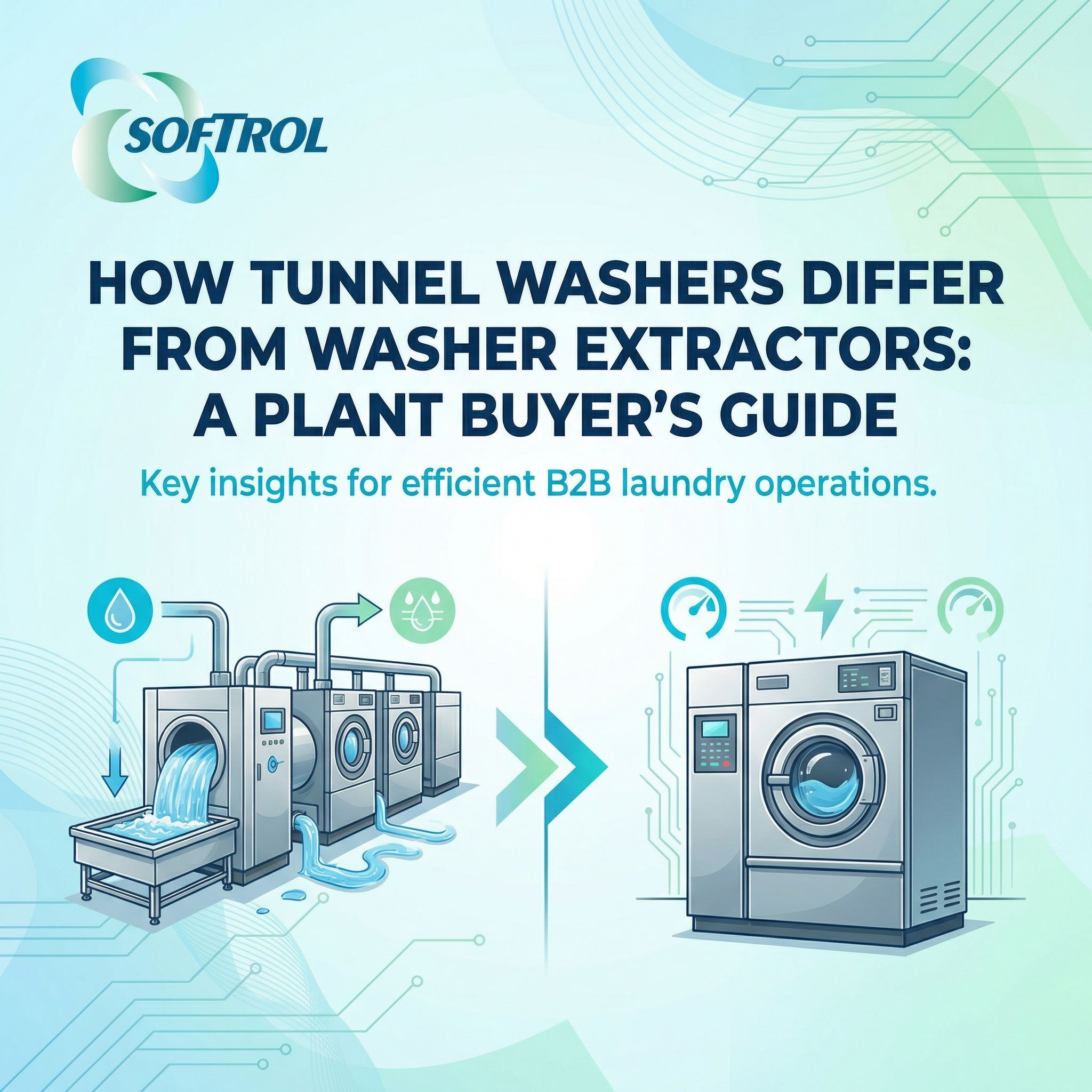 How Tunnel Washers Differ from Washer Extractors: A Plant Buyer's Guide