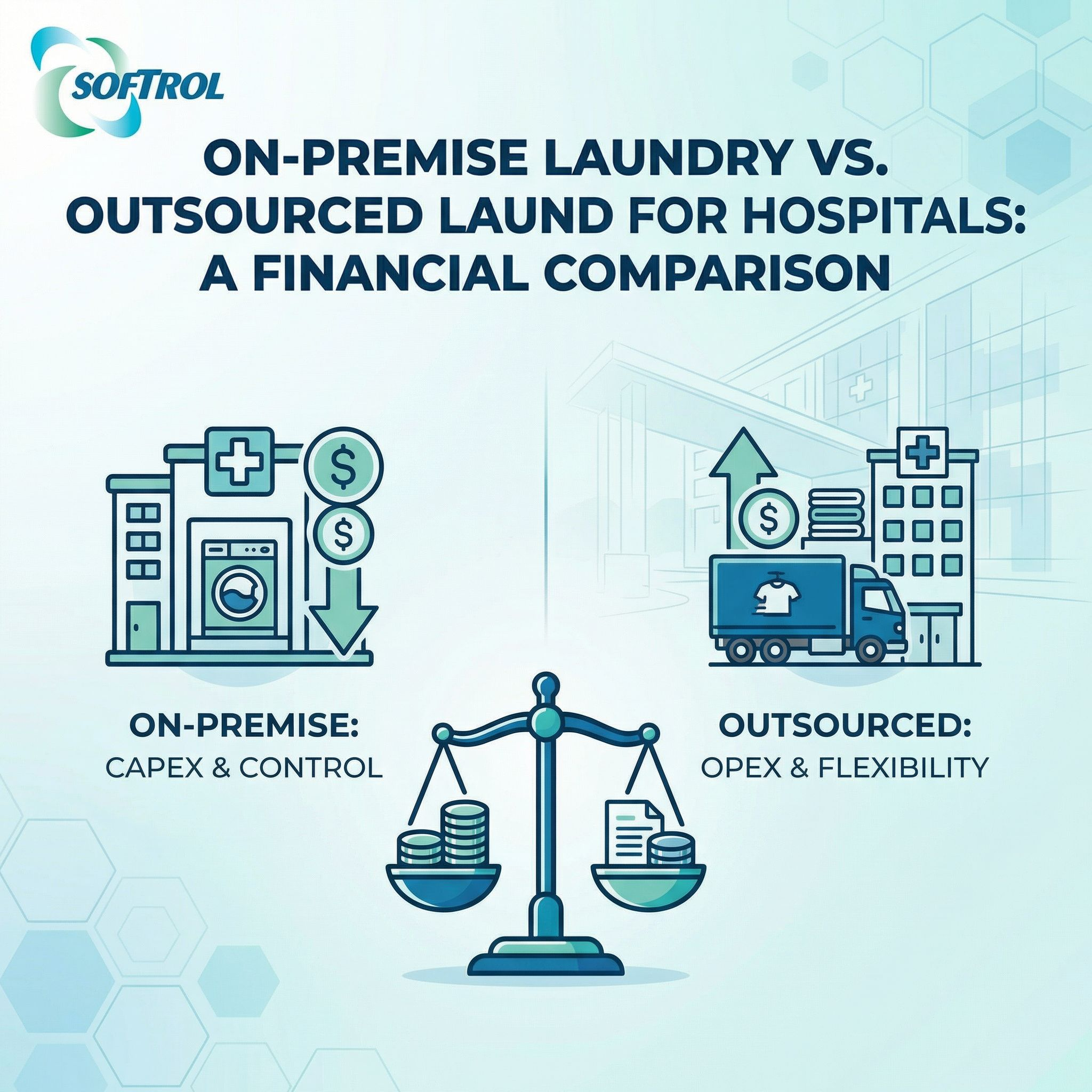 On-Premise Laundry vs. Outsourced Laundry for Hospitals: A Financial Comparison