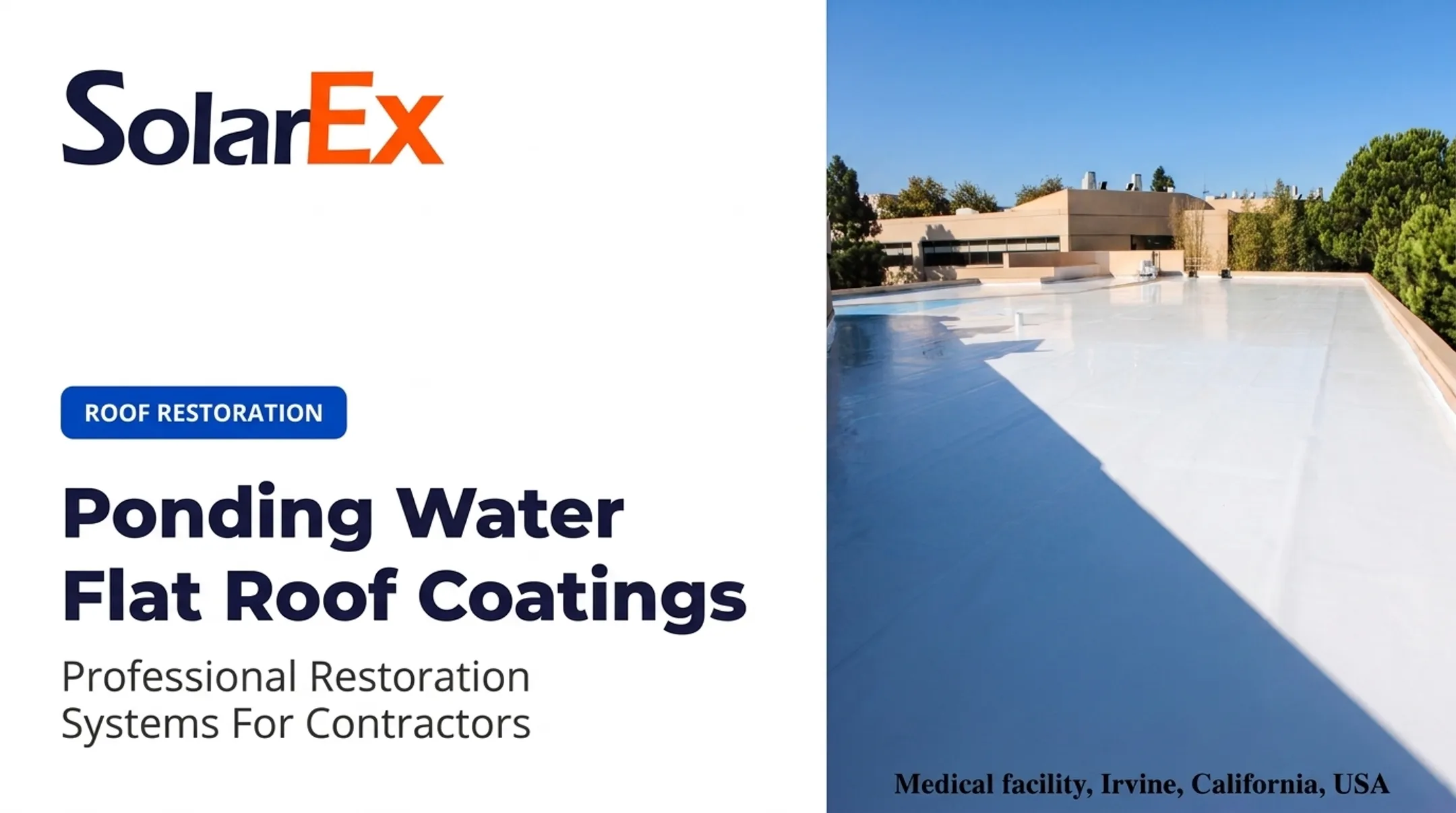Ponding Water Flat Roof Coatings