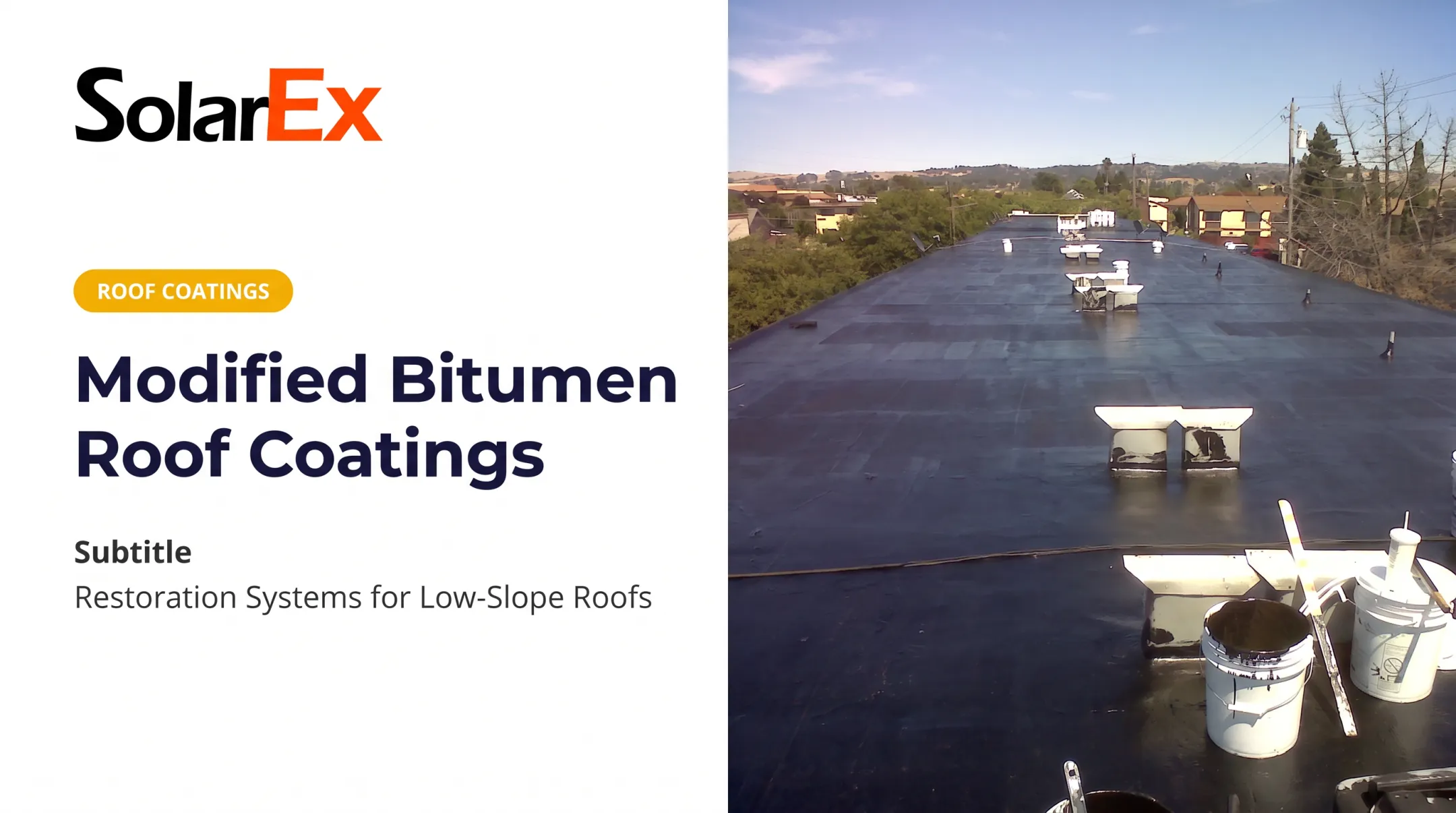 Modified Bitumen Roof Coatings