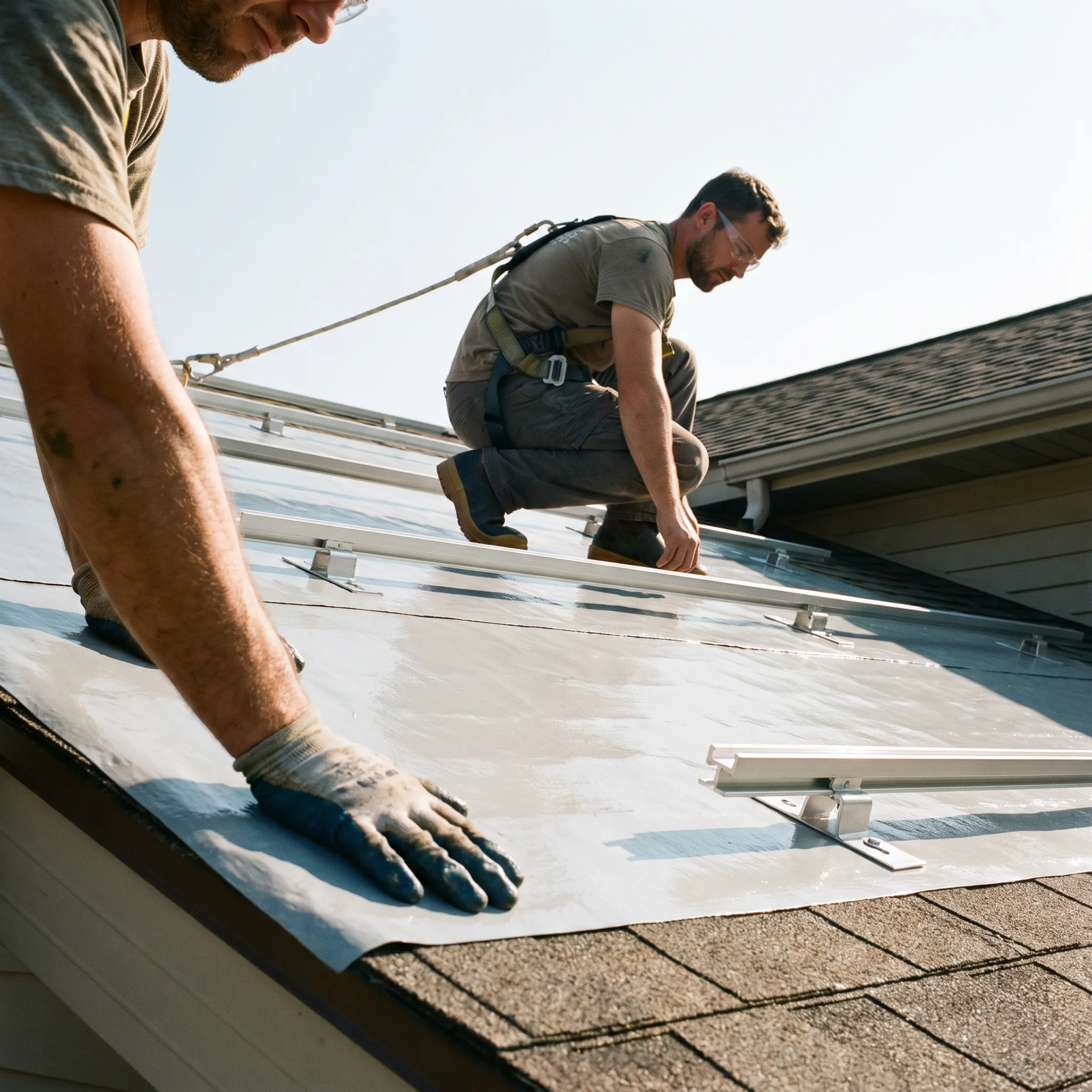 Pre-Solar Roof Conditioning