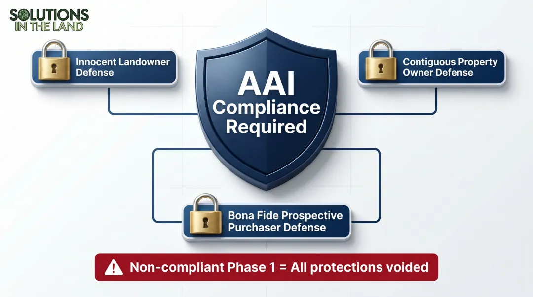 CERCLA three liability defenses requiring ASTM E1527-21 compliant Phase 1 ESA