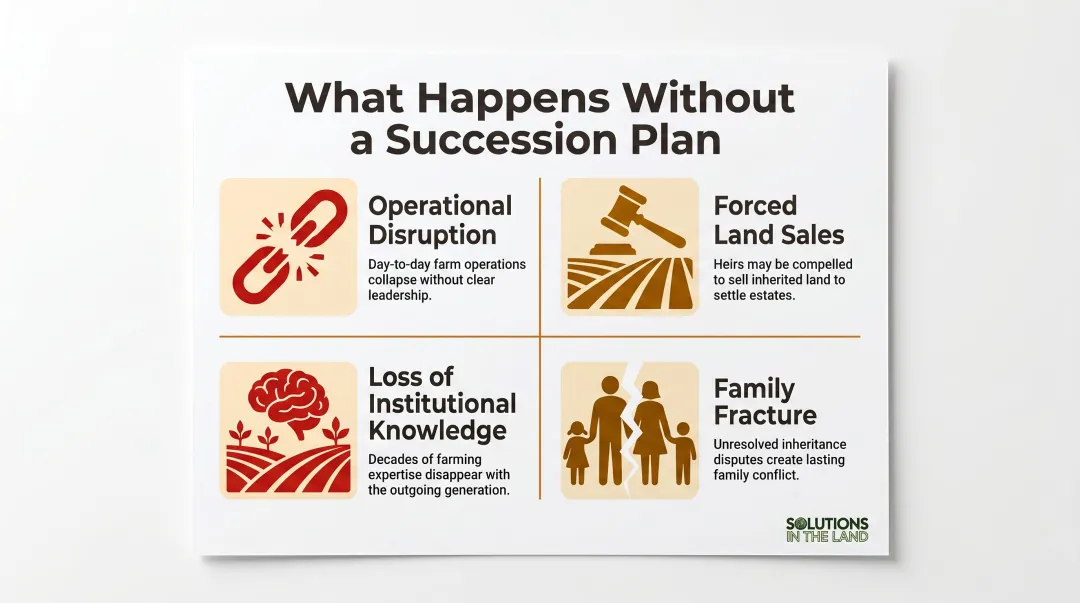 Four consequences of unplanned farm succession operational disruption to family fracture