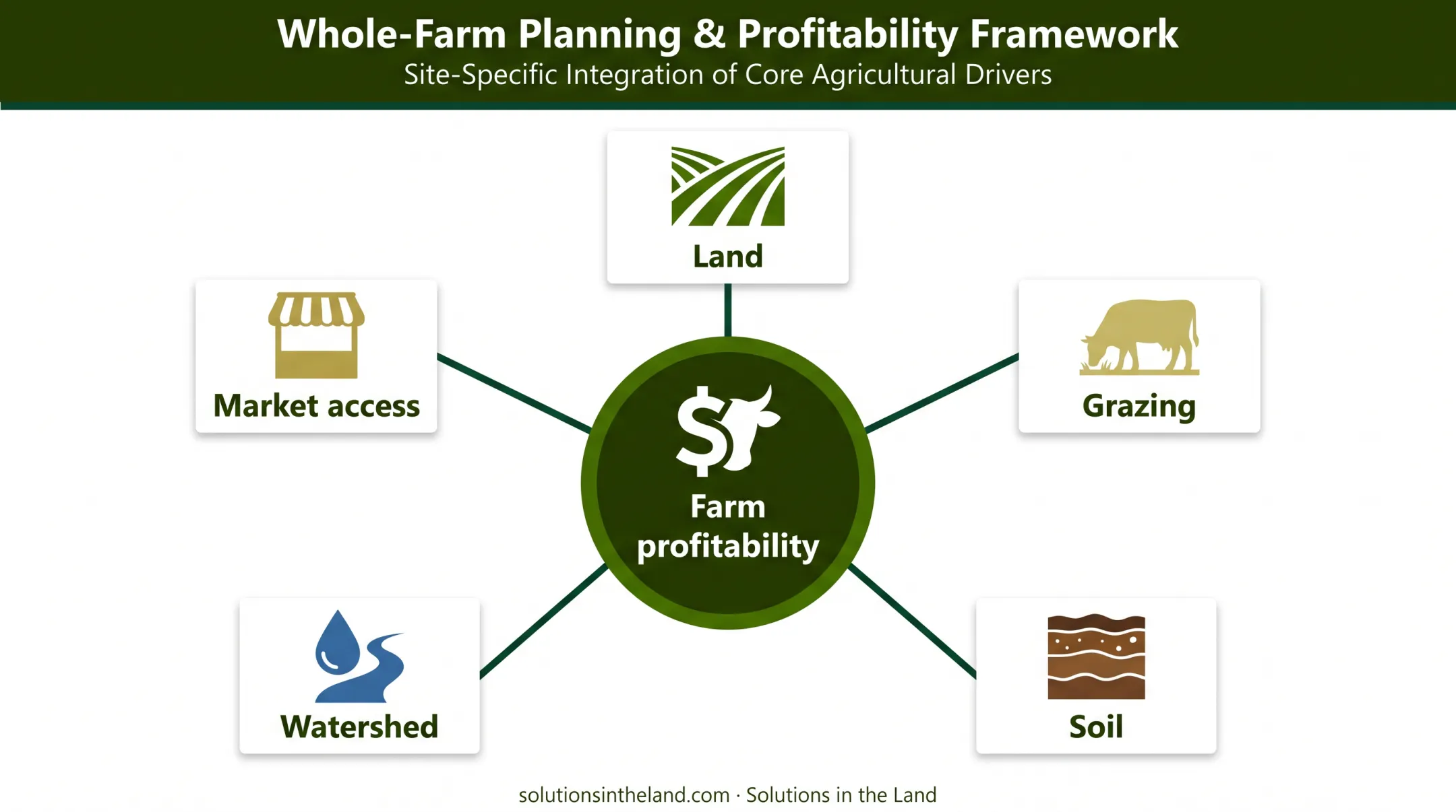 Whole-system farm planning framework connecting land grazing soil and markets