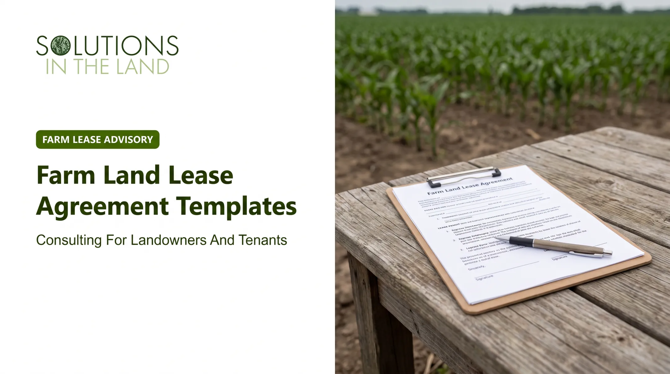 Farm Land Lease Agreement Templates