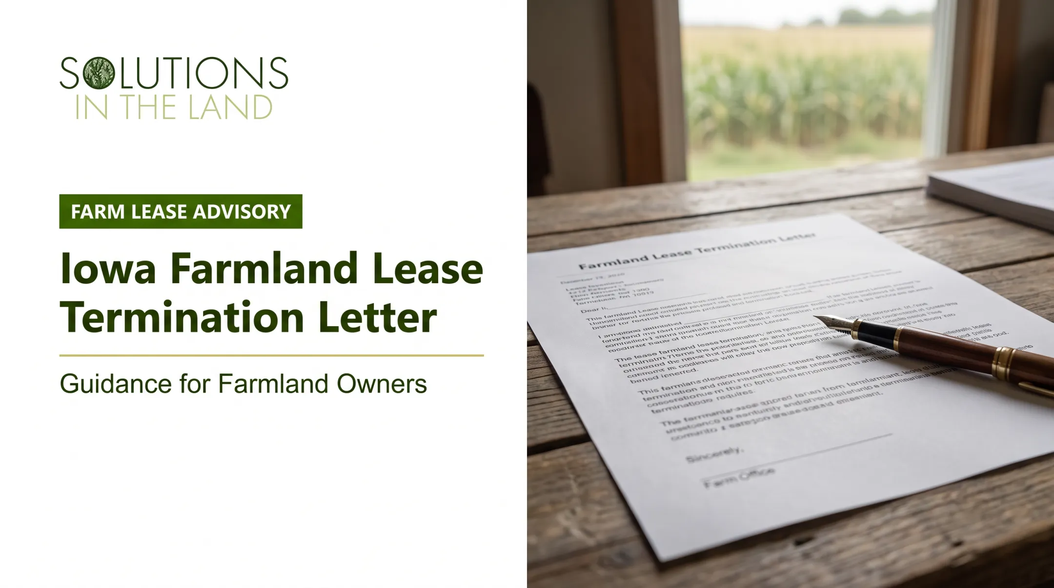 Iowa Farmland Lease Termination Letter