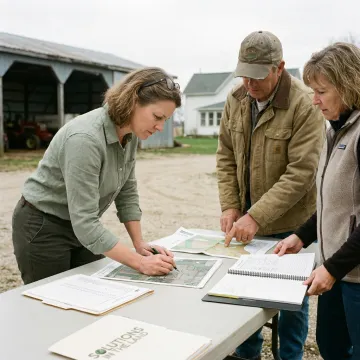 Land management planning consultation for working farmland