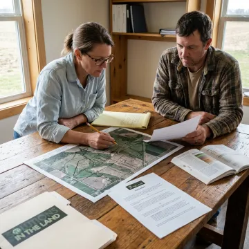 Consultant reviewing farm and food system plans
