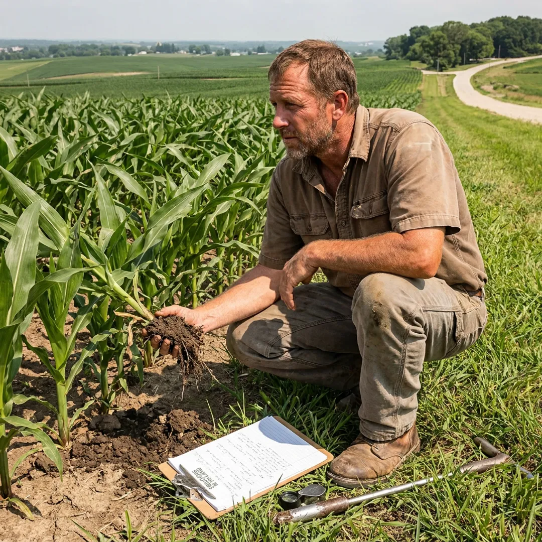 Ecological consultant documenting site conditions