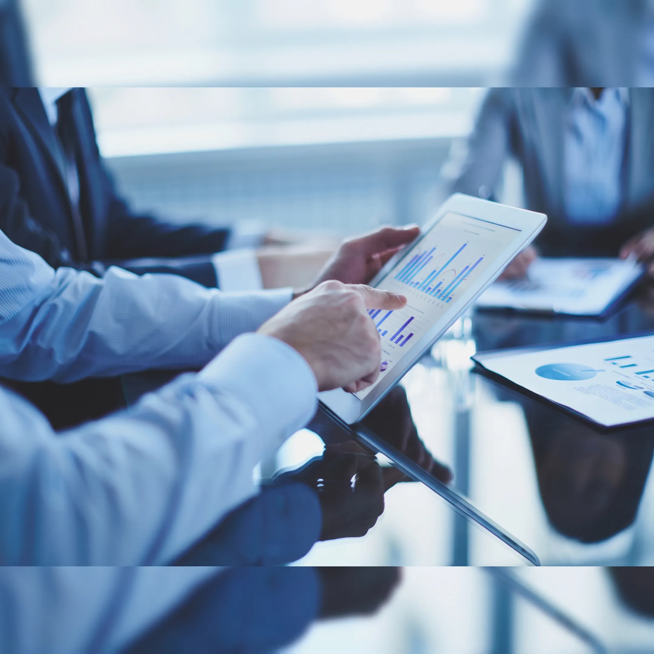 Technology staffing team collaborating with a Houston business leader