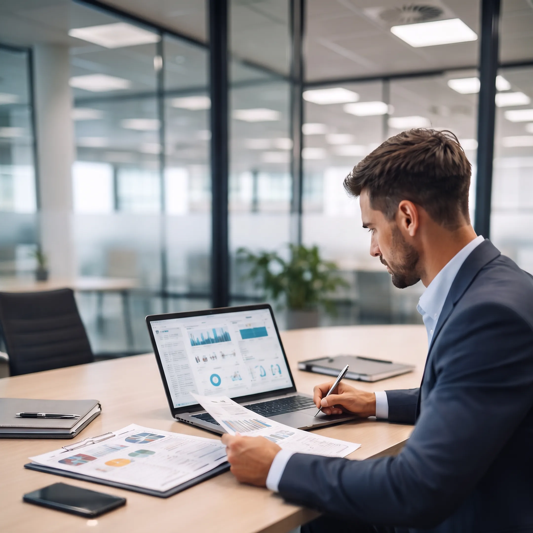 Staffing consultants planning a hybrid team of finance, technology, and compliance professionals