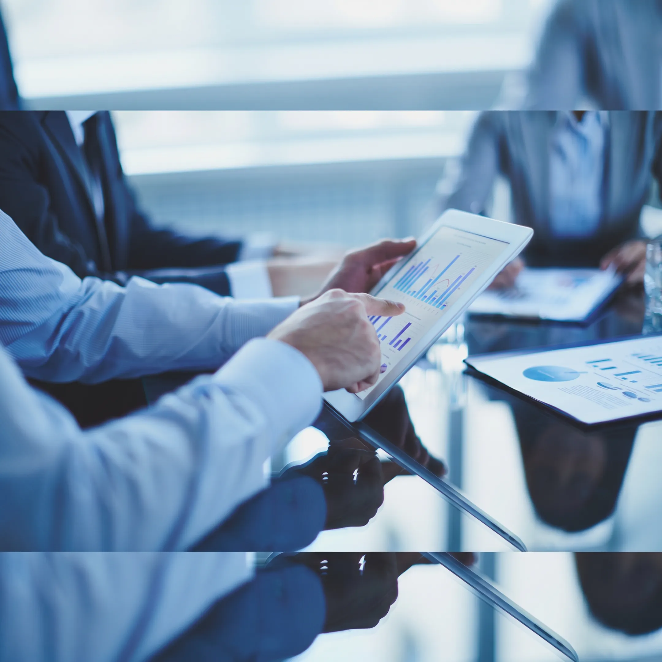 IT outsourcing team collaborating on technology strategy and digital solutions