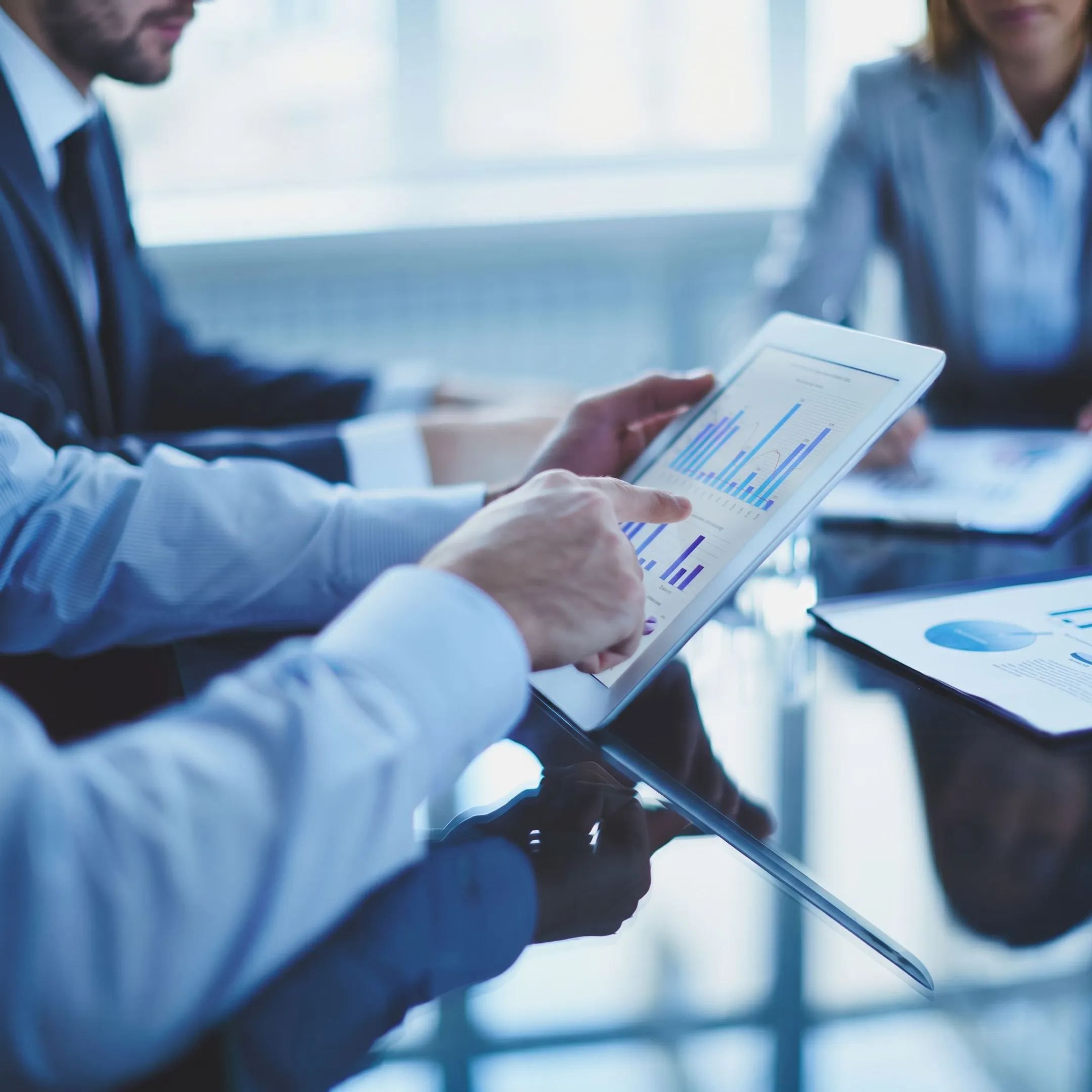 Accounting professionals collaborating on financial staffing and recruiting strategy